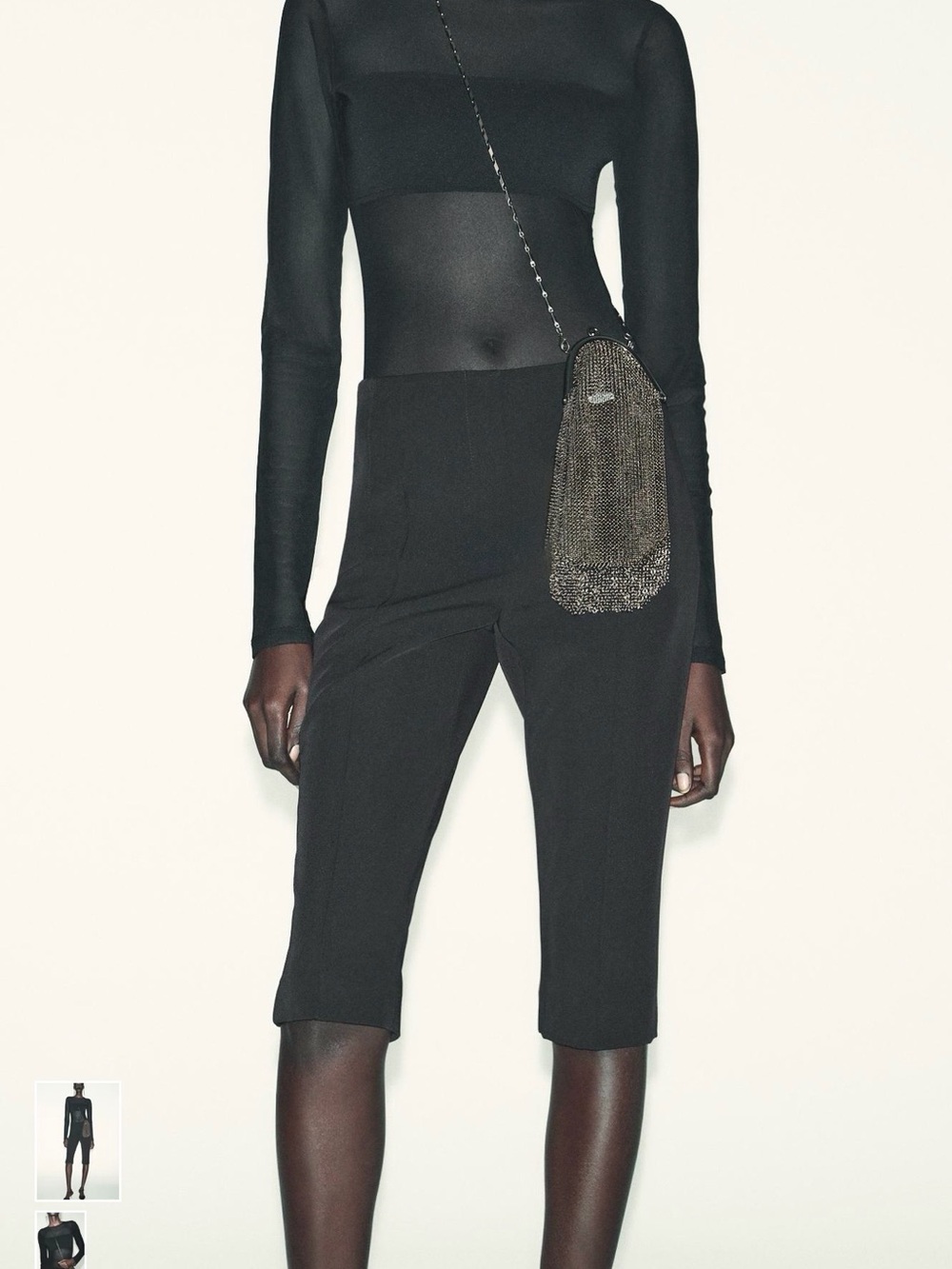 Zara Combination Tulle Bodysuit